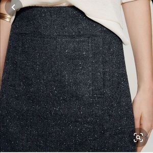 Ann Taylor Loft Tweed Pocket Skirt